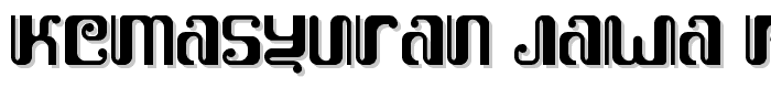 Kemasyuran Jawa Regular font